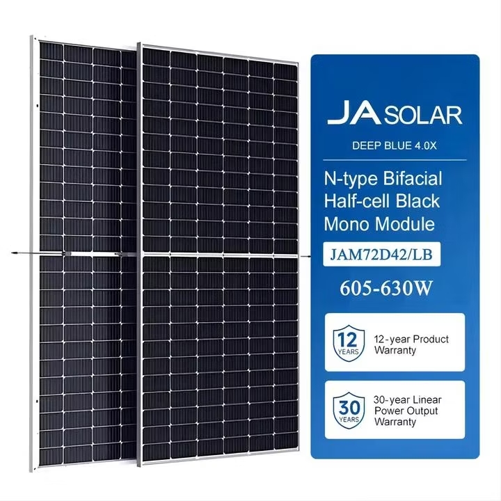 JA Solar Panels 620W Bifacial